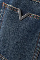 V Detail Jeans